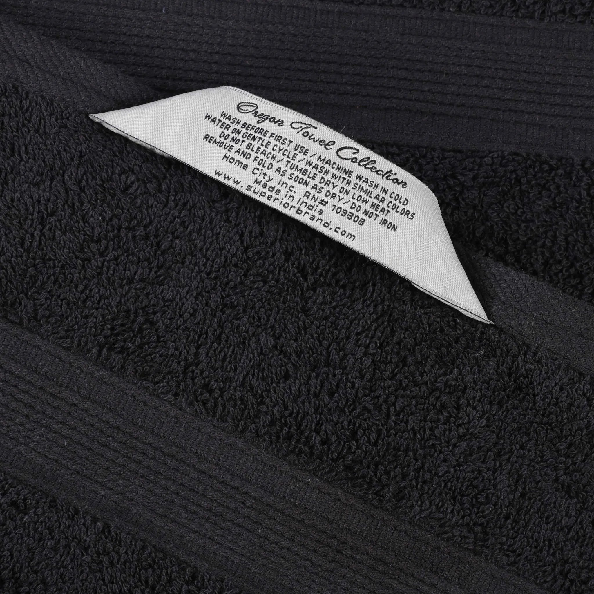 Oregon Organic Cotton Medium Weight Solid Hand Towel, Set of 6