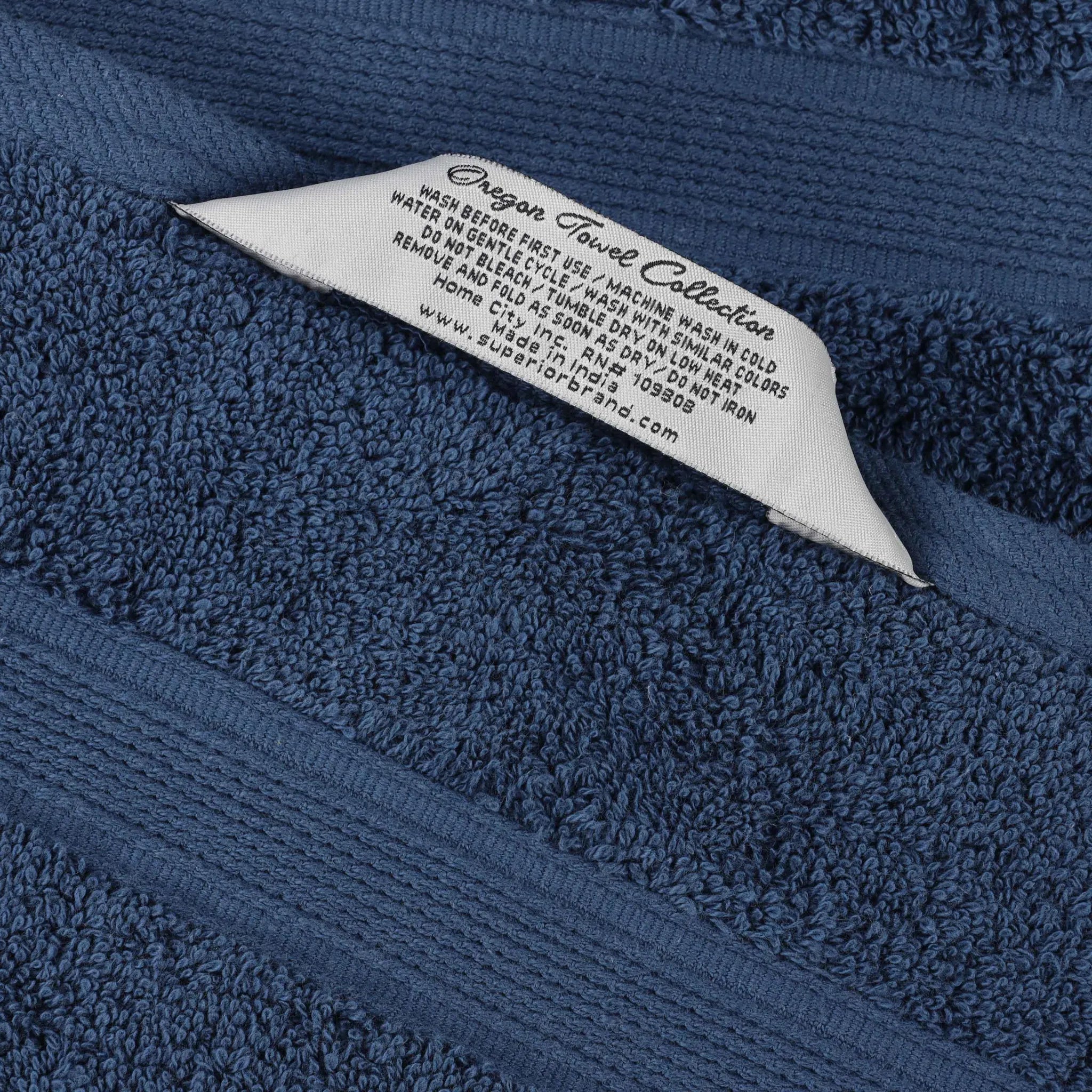 Oregon Organic Cotton Medium Weight Solid Hand Towel, Set of 6