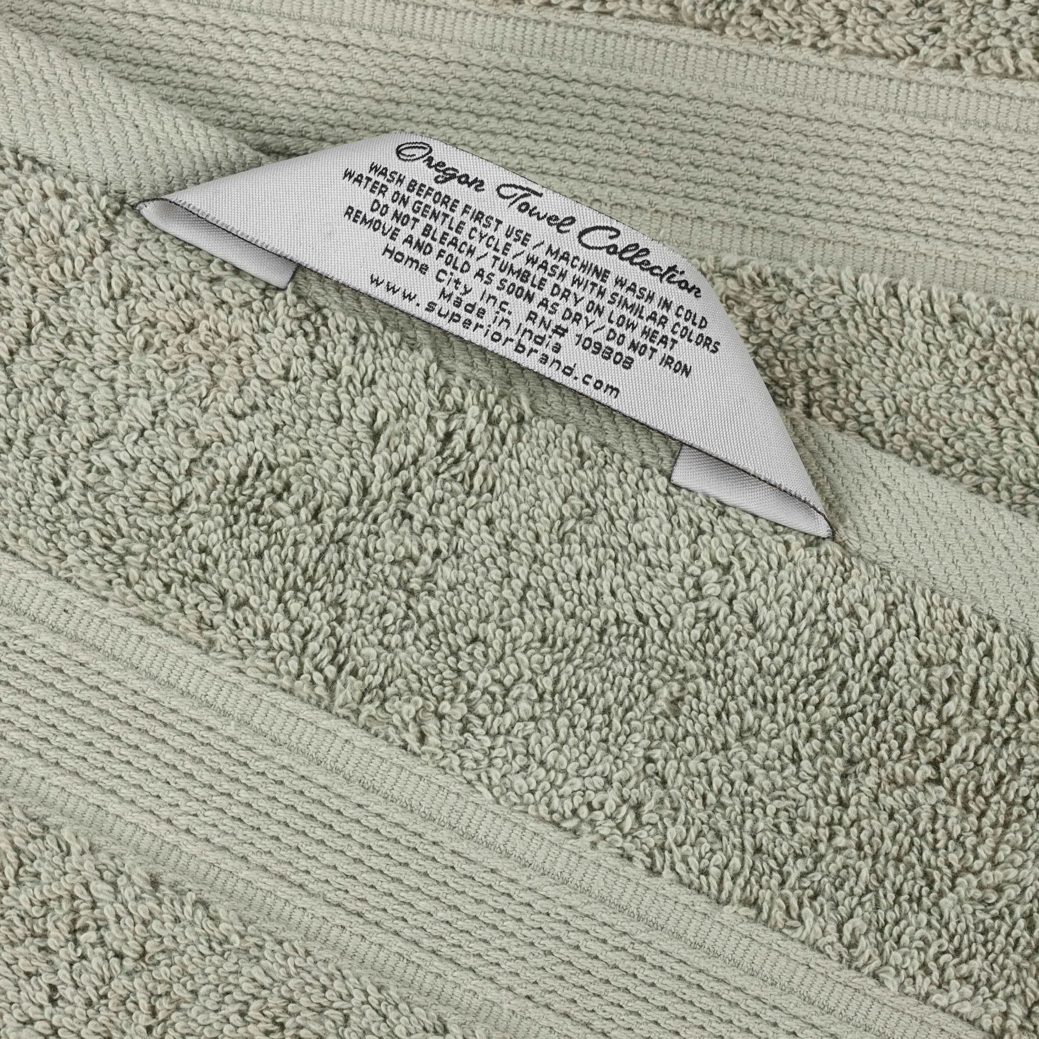 Oregon Organic Cotton Medium Weight Solid Hand Towel, Set of 6