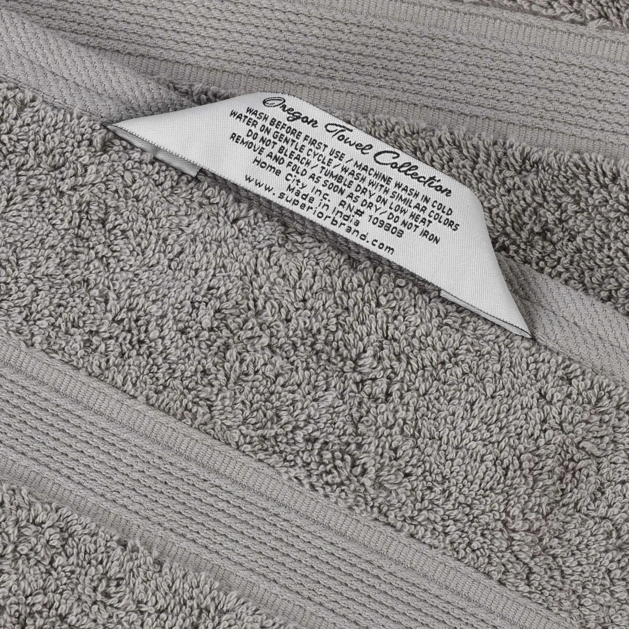 Oregon Organic Cotton Medium Weight Solid Hand Towel, Set of 6