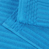 Ribbed Cotton Absorbent Bath Towel Set of 4