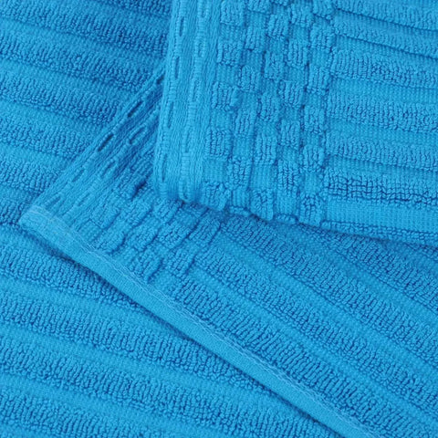 Soho Ribbed Cotton Absorbent 3 Piece Assorted Towel Set