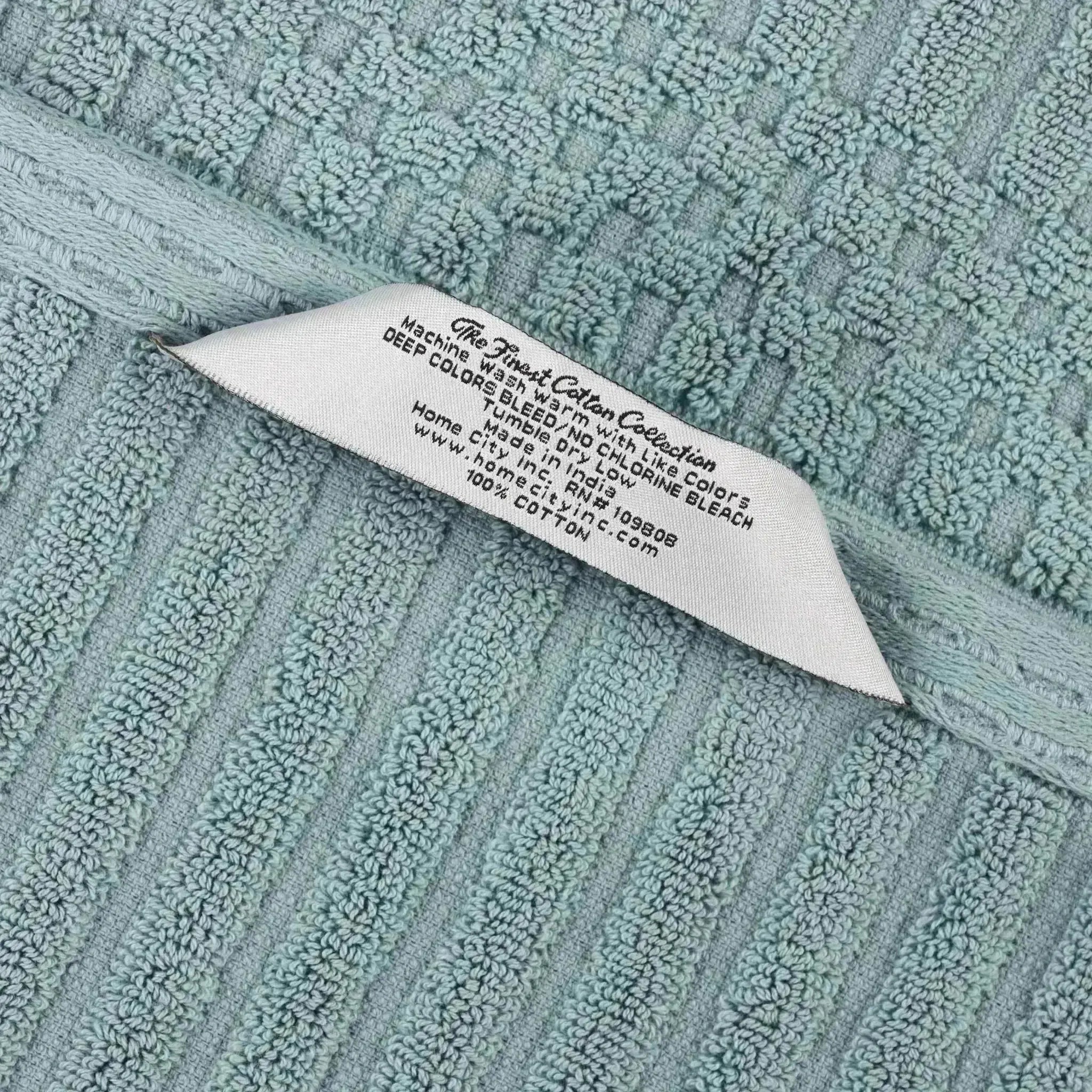 Soho Ribbed Cotton Absorbent 3 Piece Assorted Towel Set