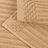 Cotton Rib Textured Ultra-Absorbent Bath Towel Set of 2