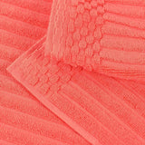 Cotton Rib Textured Ultra-Absorbent Bath Towel Set of 2