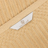 Cotton Rib Textured Ultra-Absorbent Bath Towel Set of 2