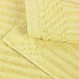 Soho Ribbed Cotton Hand Towel Set, 4-Piece Super Absorbent