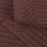 Ribbed Cotton Absorbent Bath Towel Set of 4