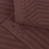 Cotton Rib Textured Ultra-Absorbent Bath Towel Set of 2
