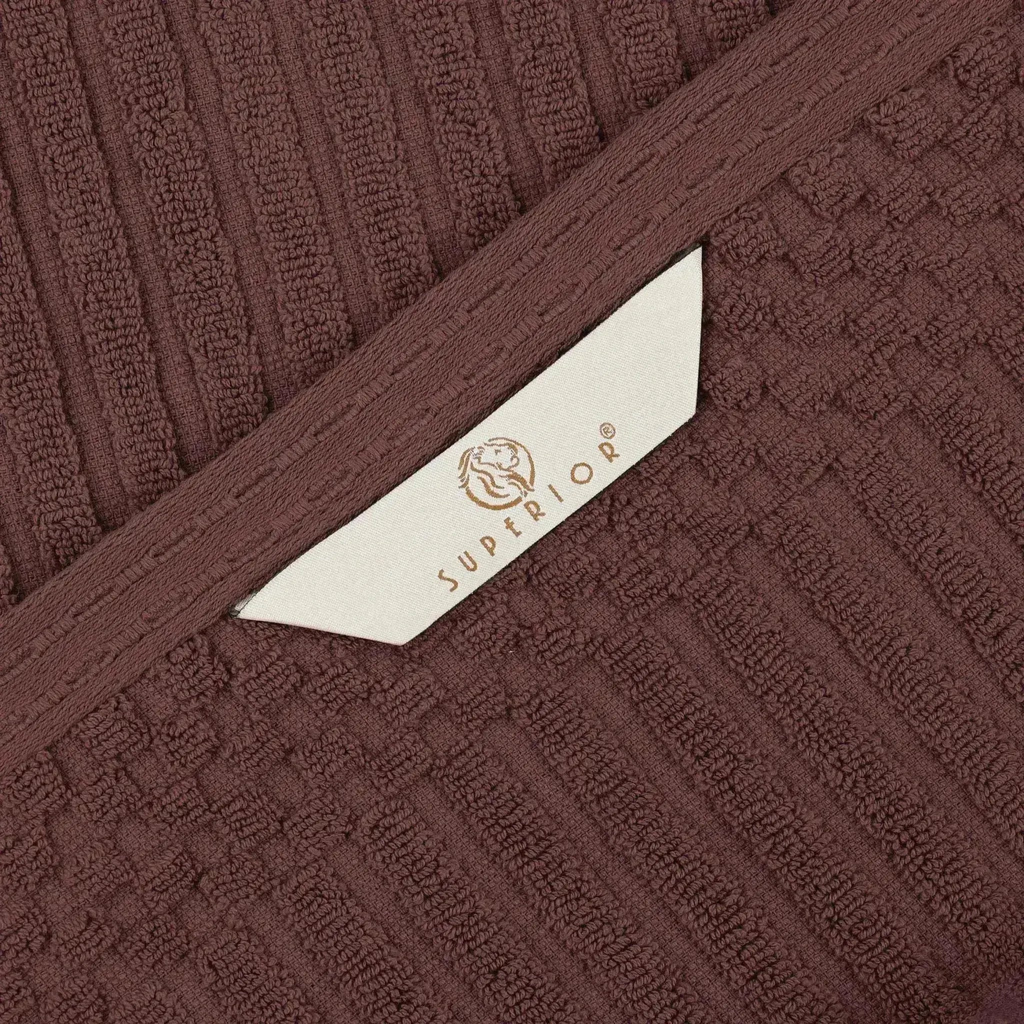 Cotton Rib Textured Ultra-Absorbent Bath Towel Set of 2