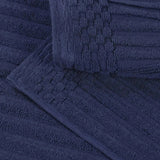 Cotton Rib Textured Ultra-Absorbent Bath Towel Set of 2