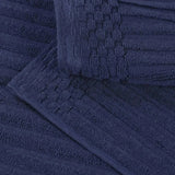 Ribbed Cotton Absorbent Bath Towel Set of 4