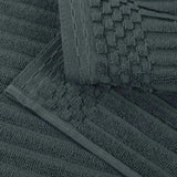 Ribbed Cotton Absorbent Bath Towel Set of 4