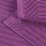 Ribbed Cotton Absorbent Bath Towel Set of 4