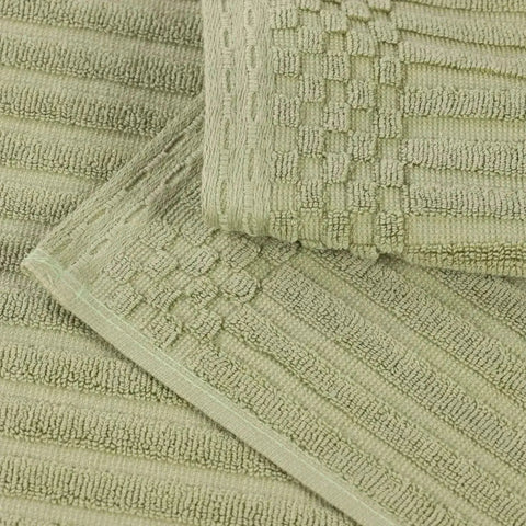 Soho Ribbed Cotton Absorbent 3 Piece Assorted Towel Set