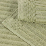 Cotton Rib Textured Ultra-Absorbent Bath Towel Set of 2