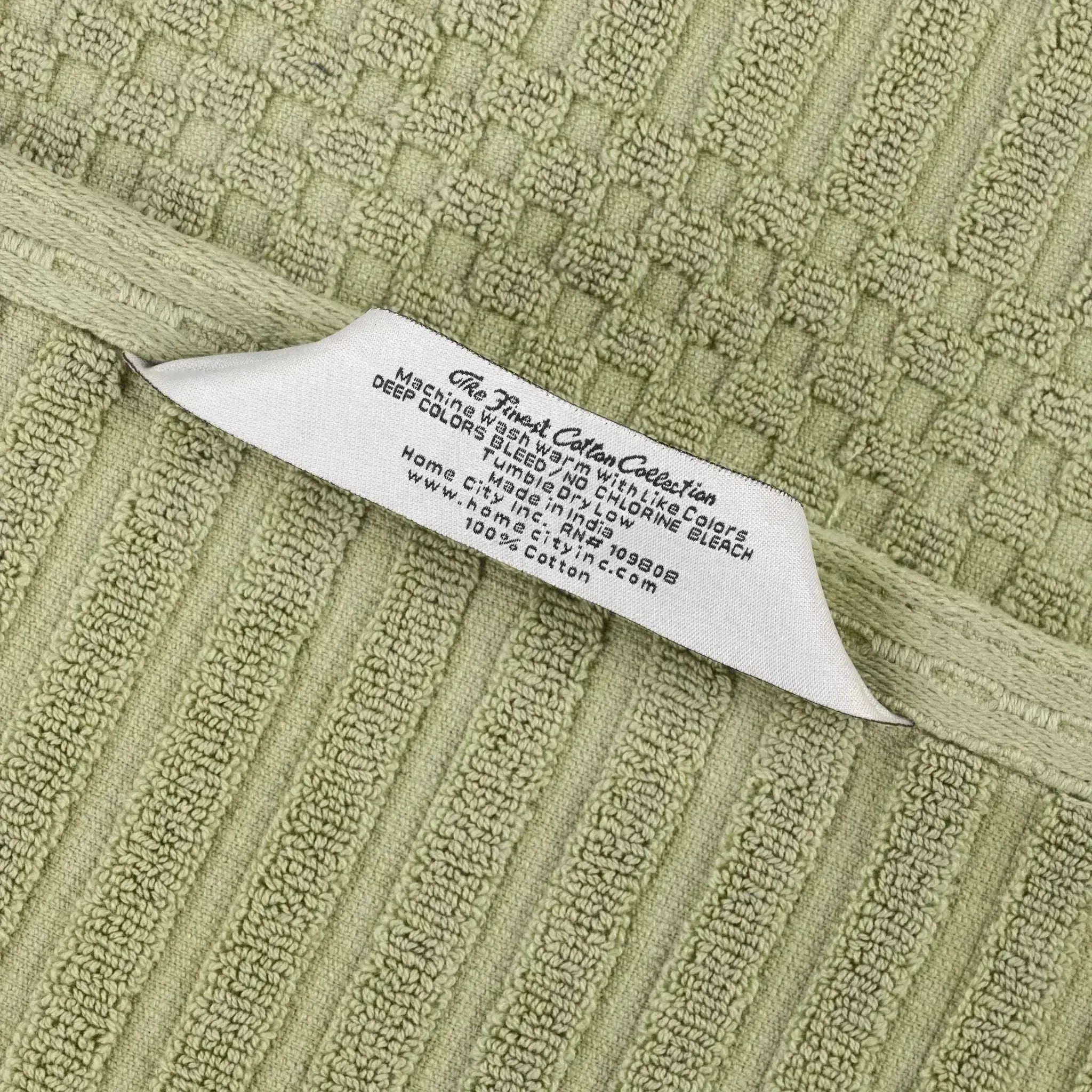 Soho Cotton Ribbed Textured Ultra Absorbent 6 Piece Towel Set