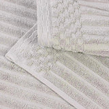 Cotton Rib Textured Ultra-Absorbent Bath Towel Set of 2