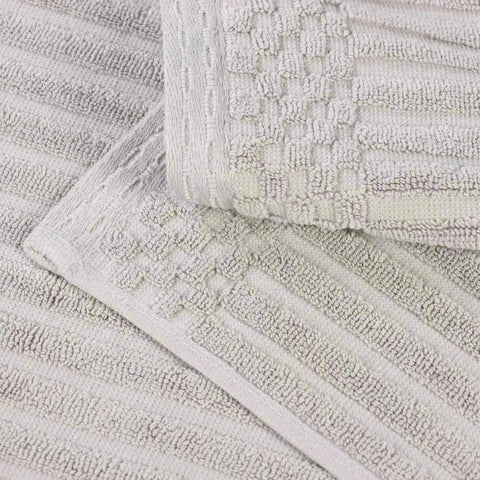 Soho Ribbed Cotton Absorbent 3 Piece Assorted Towel Set
