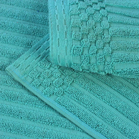 Soho Ribbed Cotton Absorbent 2 Piece Bath Sheet Towel Set