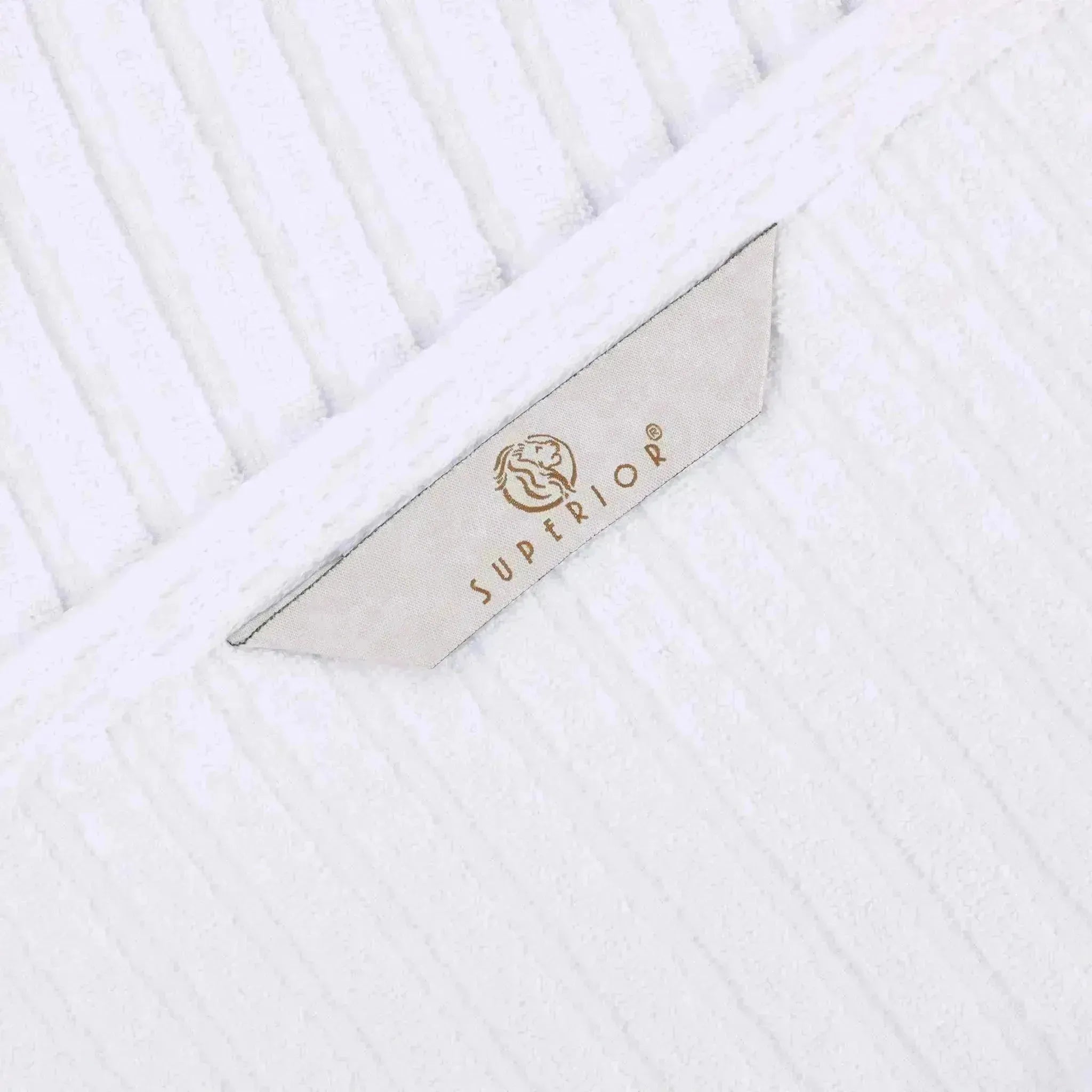 Cotton Rib Textured Ultra-Absorbent Bath Towel Set of 2
