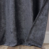 Noor Semi-Blackout Chenille Washable Grommet Curtains, Set of 2 Panels