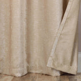 Noor Semi-Blackout Chenille Washable Grommet Curtains, Set of 2 Panels