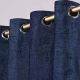 Noor Semi-Blackout Chenille Washable Grommet Curtains, Set of 2 Panels