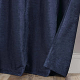 Noor Semi-Blackout Chenille Washable Grommet Curtains, Set of 2 Panels
