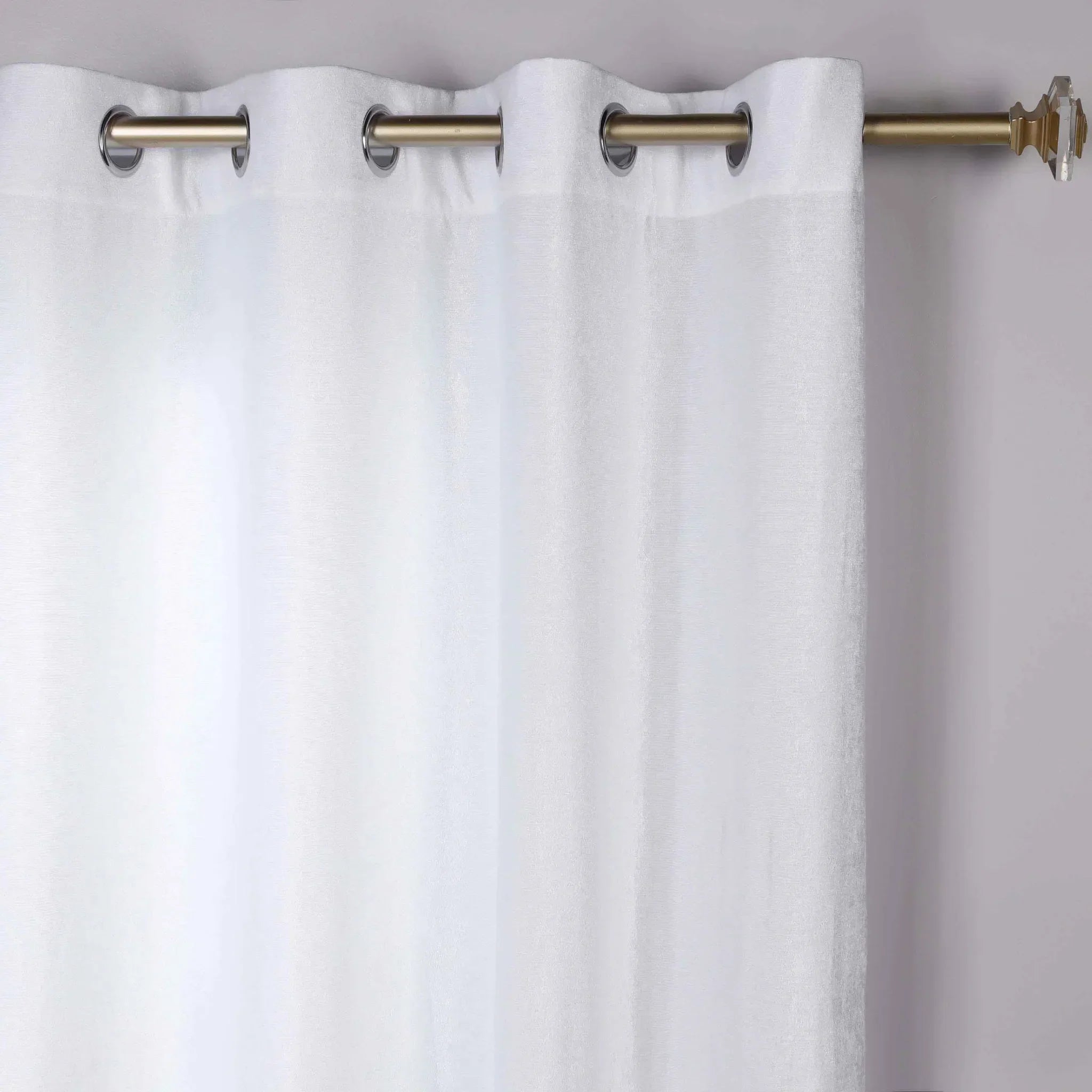 Noor Semi-Blackout Chenille Washable Grommet Curtains, Set of 2 Panels