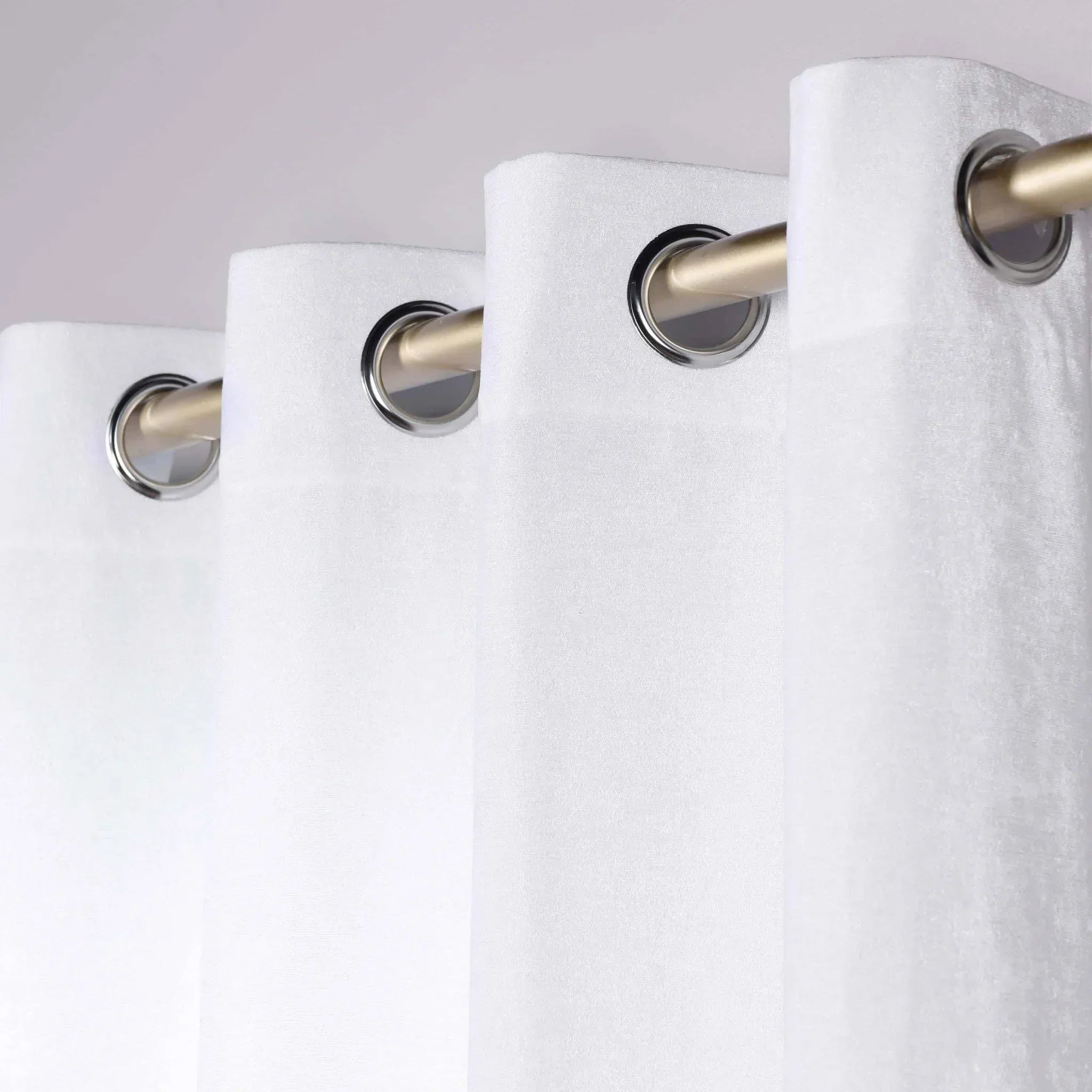 Noor Semi-Blackout Chenille Washable Grommet Curtains, Set of 2 Panels
