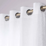 Noor Semi-Blackout Chenille Washable Grommet Curtains, Set of 2 Panels