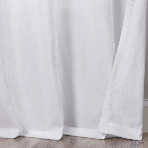 Noor Semi-Blackout Chenille Washable Grommet Curtains, Set of 2 Panels