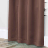 Solid Room Darkening Rod Pocket Blackout Curtain Panels, Set of 2