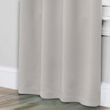 Solid Room Darkening Rod Pocket Blackout Curtain Panels, Set of 2
