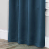 Solid Room Darkening Rod Pocket Blackout Curtain Panels, Set of 2