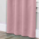 Solid Room Darkening Rod Pocket Blackout Curtain Panels, Set of 2