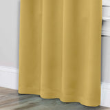 Solid Room Darkening Rod Pocket Blackout Curtain Panels, Set of 2