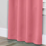 Solid Room Darkening Rod Pocket Blackout Curtain Panels, Set of 2