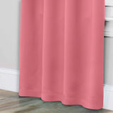 Solid Room Darkening Rod Pocket Blackout Curtain Panels, Set of 2