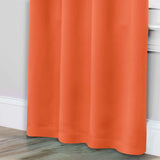 Solid Room Darkening Rod Pocket Blackout Curtain Panels, Set of 2