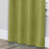 Solid Room Darkening Rod Pocket Blackout Curtain Panels, Set of 2