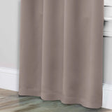 Solid Room Darkening Rod Pocket Blackout Curtain Panels, Set of 2