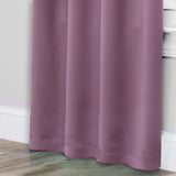 Solid Room Darkening Rod Pocket Blackout Curtain Panels, Set of 2