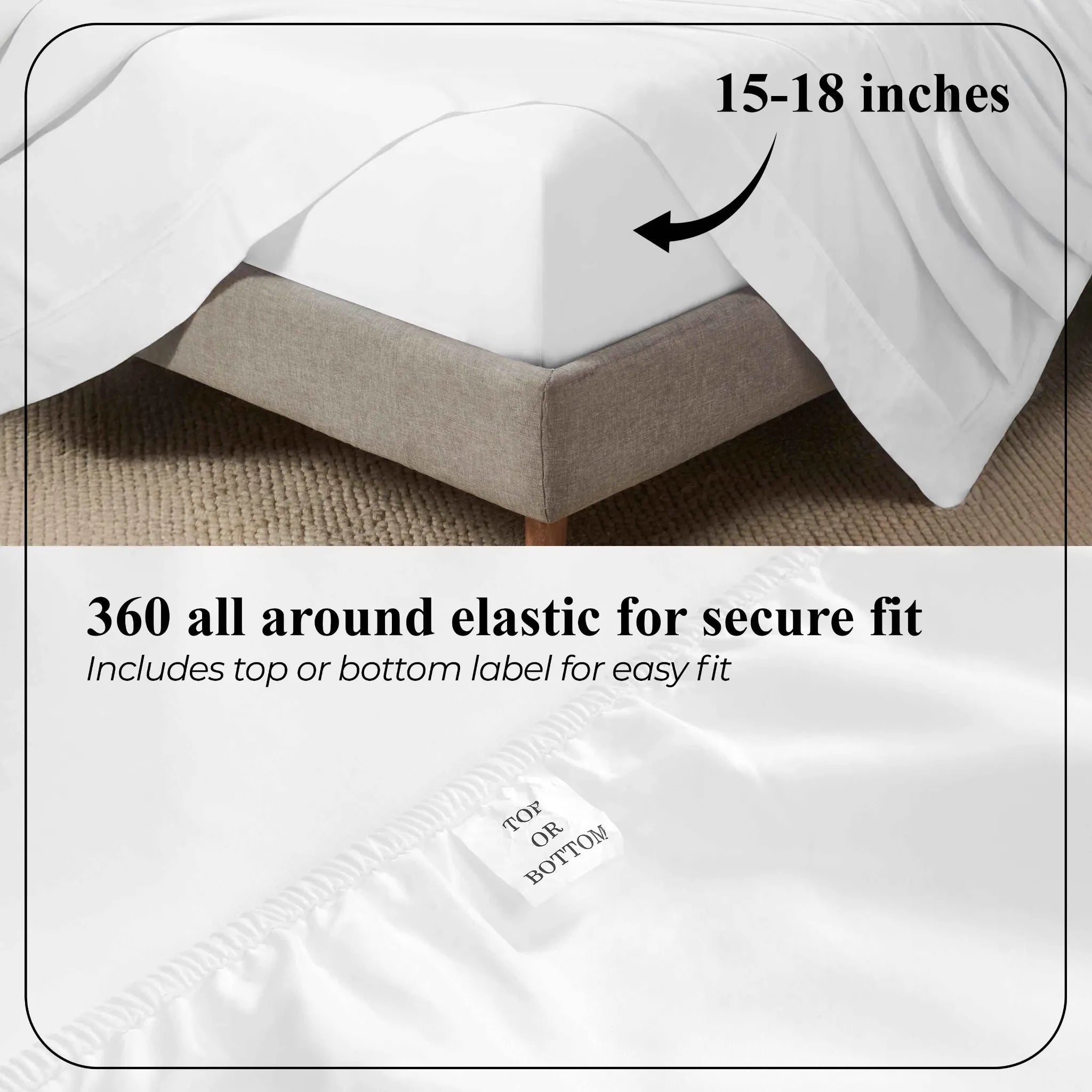 Apus 100% Cotton Perfect Fit Deep Pocket Sheet Set