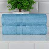 Ultra-Soft Cotton Solid Medium Weight Absorbent Bath Towel Set of 2