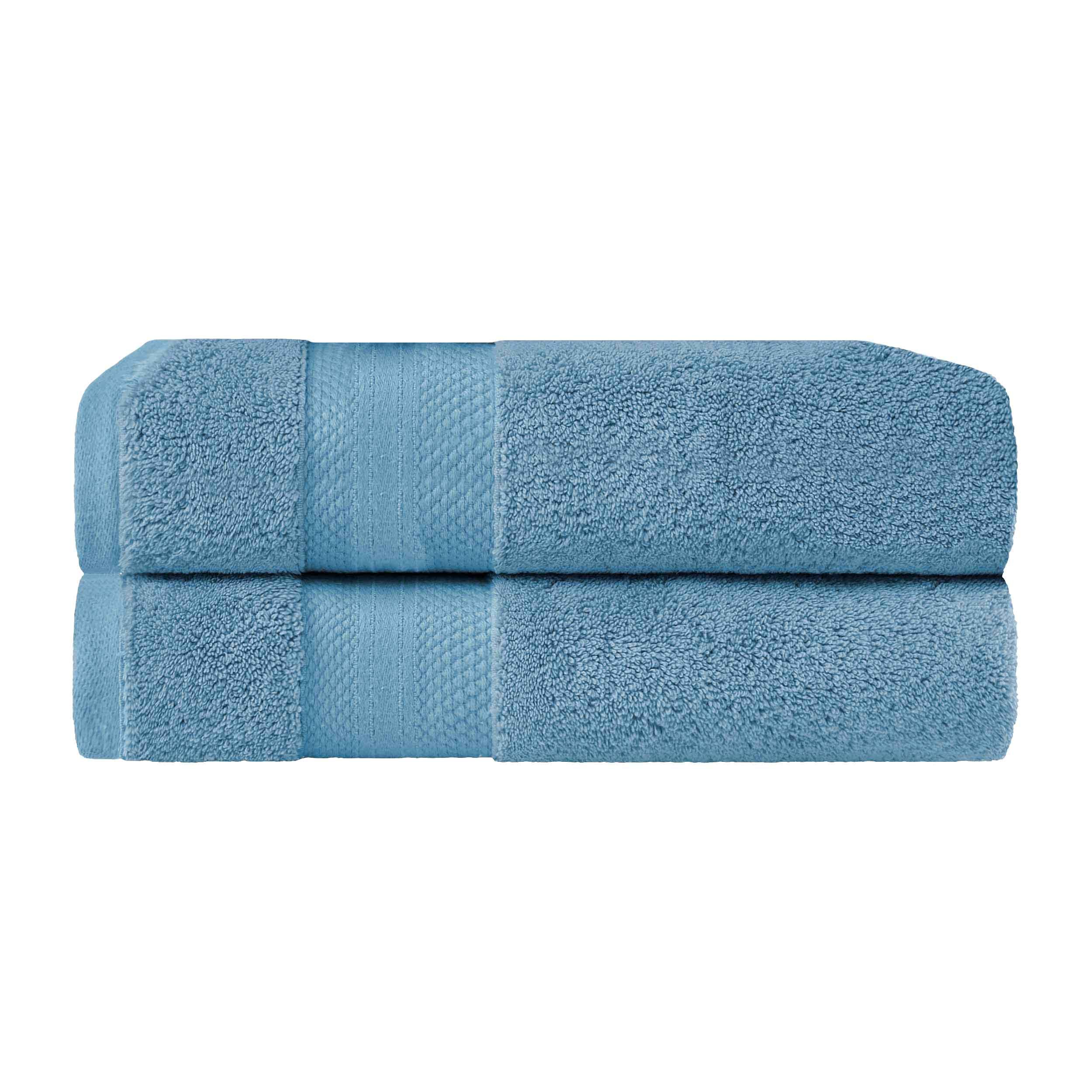Aria Turkish Cotton Heavyweight Solid Absorbent 2 Piece Bath Towel Set
