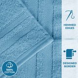 Ultra-Soft Cotton Solid Medium Weight Absorbent Bath Towel Set of 2