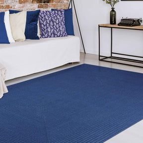 Bohemian Indoor Outdoor Rugs Solid Rectangle Braided Area Rug