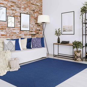 Bohemian Indoor Outdoor Rugs Solid Rectangle Braided Area Rug